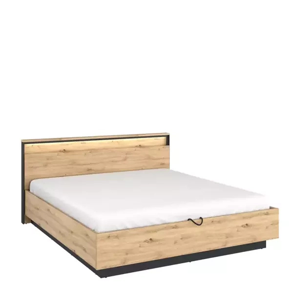 Łóżko 180x200 do sypialni QUANT dąb artisan loft