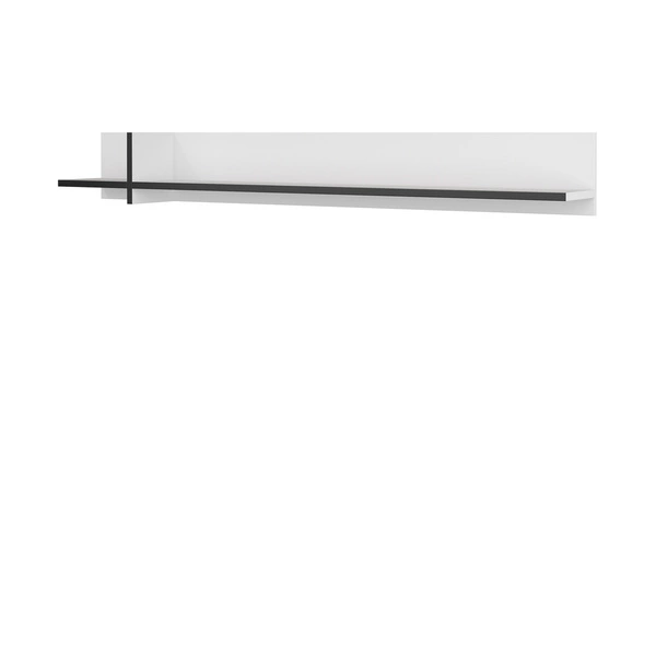 Biała nowoczesna półka na książki 180 cm CROSS