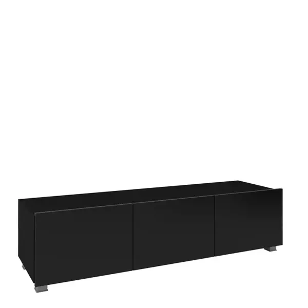 Nowoczesna szafka pod telewizor 150 cm czarny połysk MODERN
