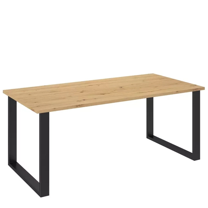 Duży stół do jadalni na metalowych nogach Artisan 185x90 MALAGA