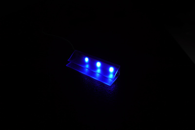 Oświetlenie LED 4 Klipy niebieskie