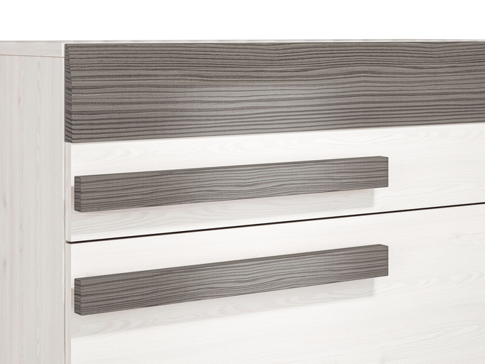 Wąska nowoczesna komoda z szufladami 86 cm BLANCO