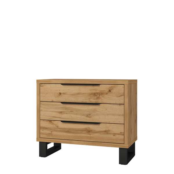 Komoda z szufladami do sypialni w stylu loftowym 100 cm HALLE S