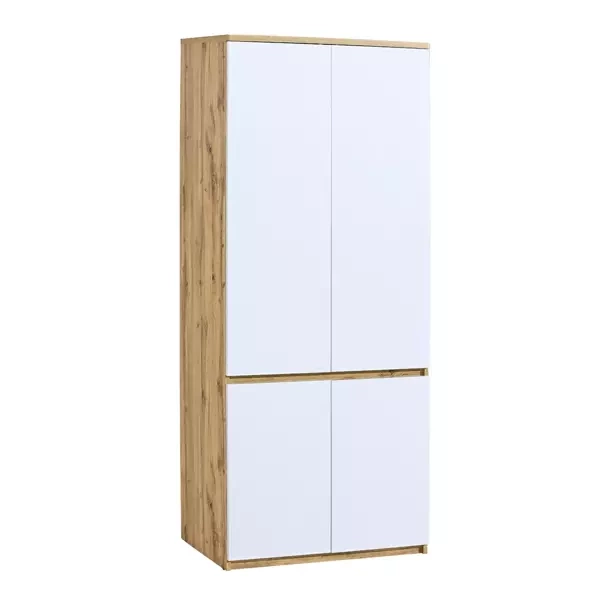 Nowoczesna szafa młodzieżowa z półkami 80 cm ANETT
