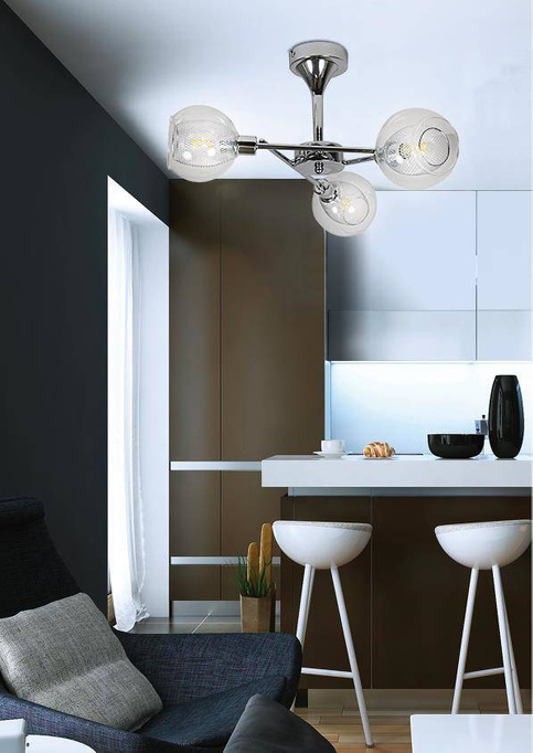 Lampa trzypunktowa wisząca Ozzo 3xE14