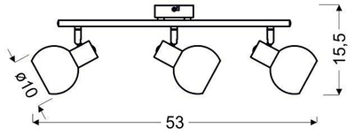 LAMPA ŚCIENNA MAURO LISTWA  E14 LED RGB SATYNA NIKIEL Z PILOTEM