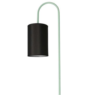 Lampa podłogowa z półką Ravello czarno-zielona