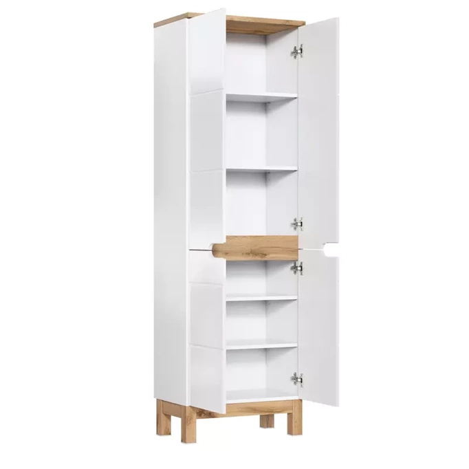 Czterodrzwiowa szafa łazienkowa 60 cm BARIO