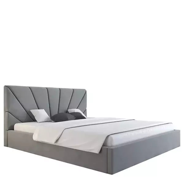 Podwójne łóżko tapicerowane 160x200 cm BRANE