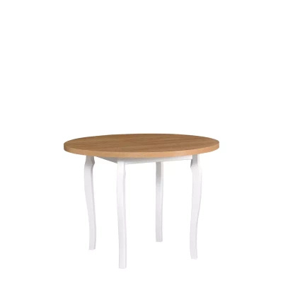 Okrągły stół z krzesłami drewnianymi