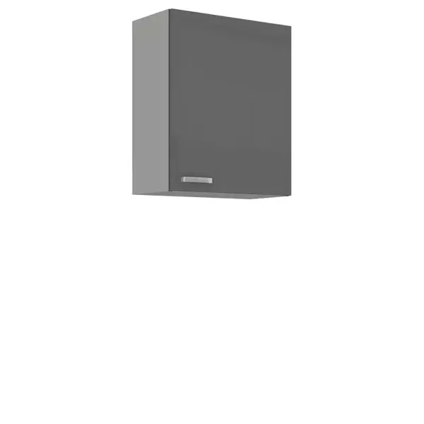 Szafka kuchenna wisząca szary połysk 60 cm SILVER 