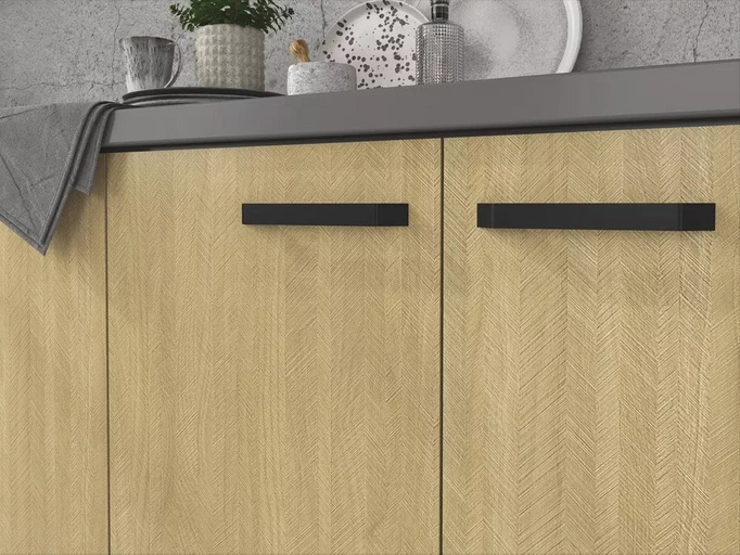 Szafka kuchenna pod zlewozmywak 60 cm SUNSHINE jodełka