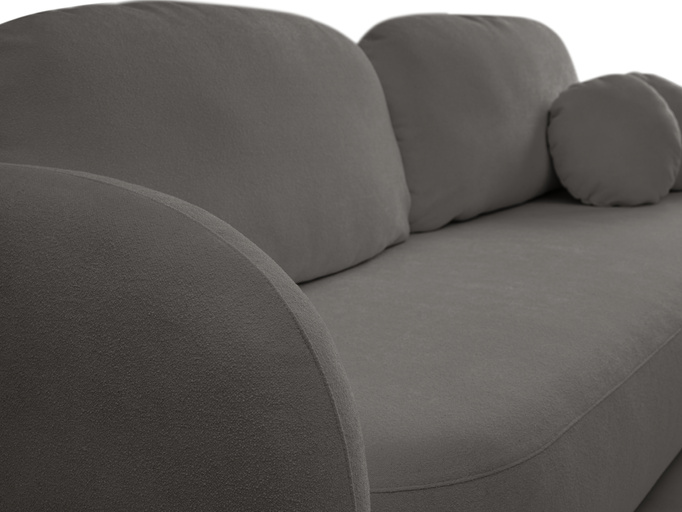 Trzyosobowa sofa z funkcją spania do salonu OMERO grafitowa