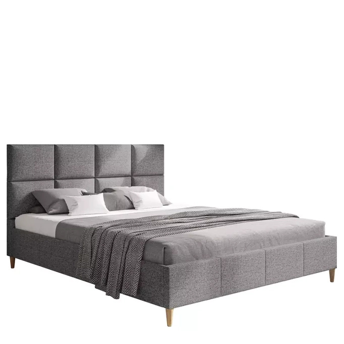 Łóżko z wysokim zagłówkiem 140x200 cm BOTER