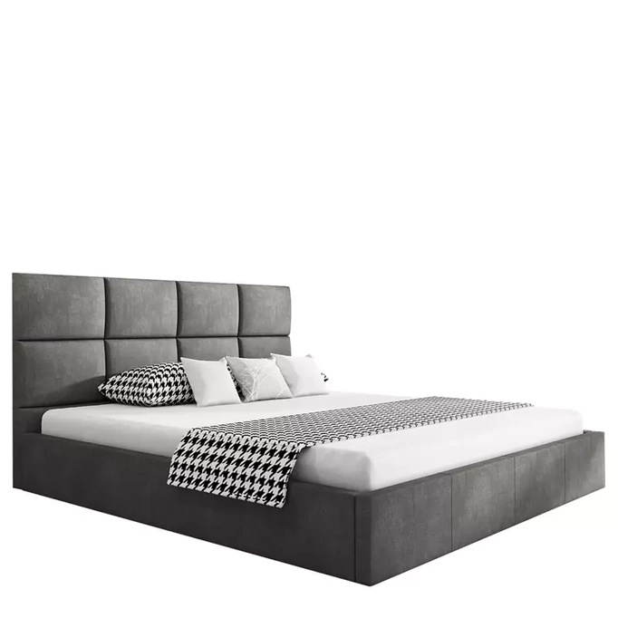 Nowoczesne łóżko tapicerowane 160x200 cm AMBY