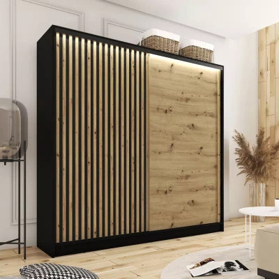 Szafa z lamelami 200 cm LAMEL 3D