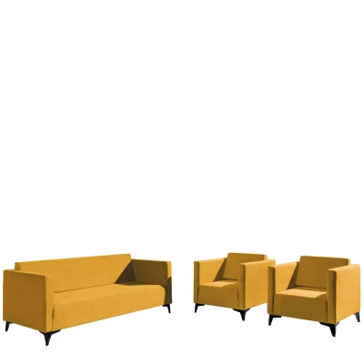 Komplet dwóch foteli i sofy do salonu SZAFIR