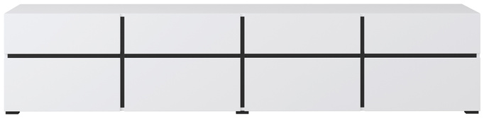 Biała nowoczesna szafka RTV pod telewizor 225 cm CROSS