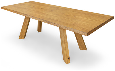 Stół do jadalni drewniany 220x90 cm KASHIWA dąb naturalny olejowany
