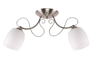 Biała lampa sufitowa Amba 2x40W