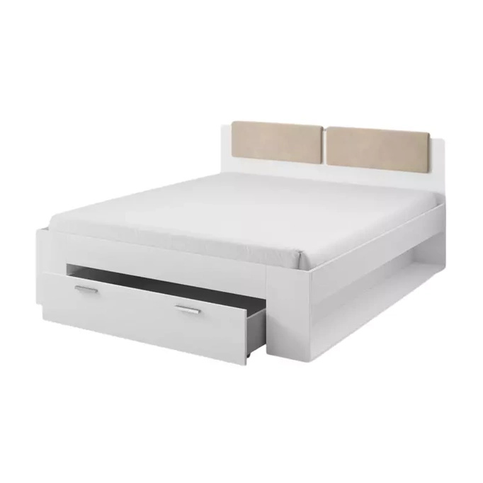 Dwuosobowe łóżko do sypialni 160x200 cm w kolorze Abisko GALACTIC