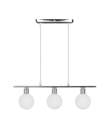 Lampa wisząca chrom klosz kula 3xG9 Oden 