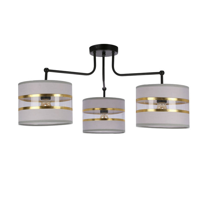 Lampa sufitowa Andy 3xE27 czarna/chrom