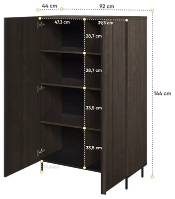 Komoda do salonu w stylu nowoczesnym PIEMONTE