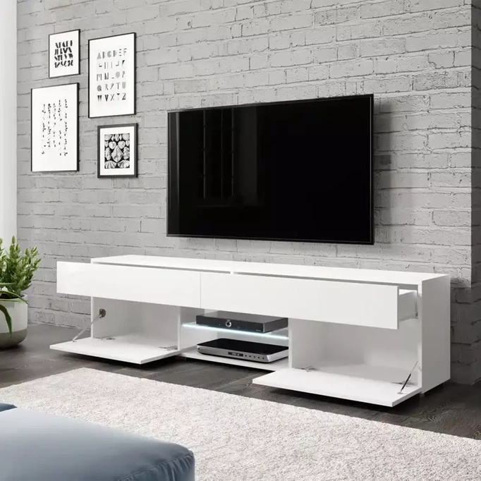 Szafka rtv biała CORAL 180 cm